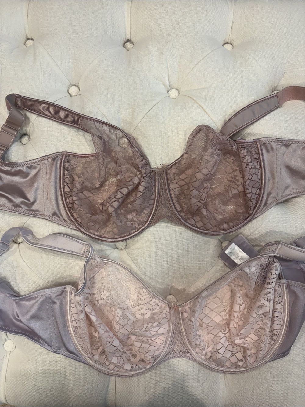 2 Empreinte Lace Underwire Bra - Taupe
